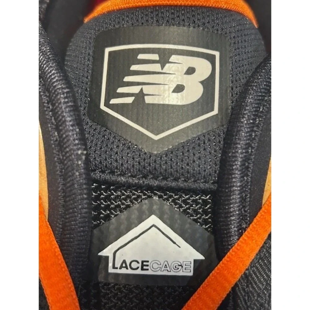 New Balance Mens 3000 V4 Metal Baseball Cleats Black/Orange NIB - Size 16 X-Wide